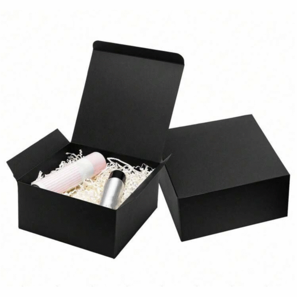 Minimalism Box Lid Hamper Gift Box (Black)